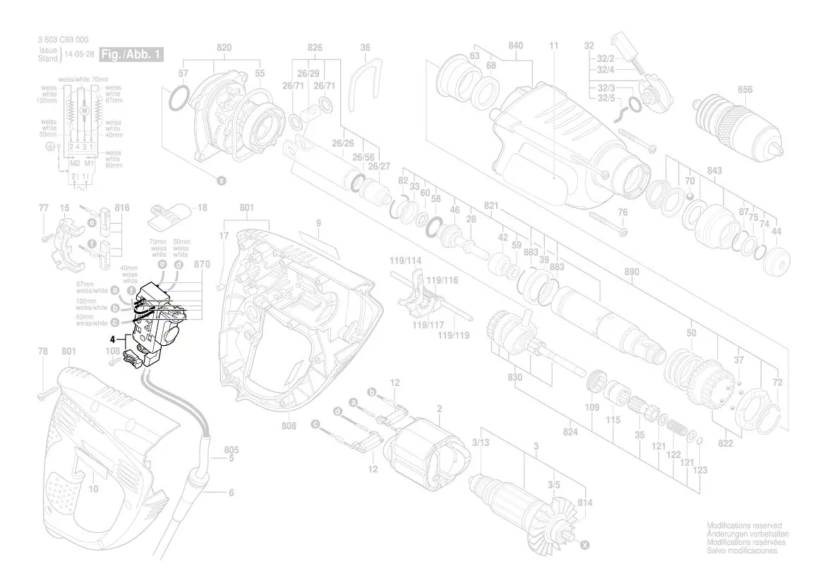 Interrupteur réf. 1 617 200 111 BOSCH